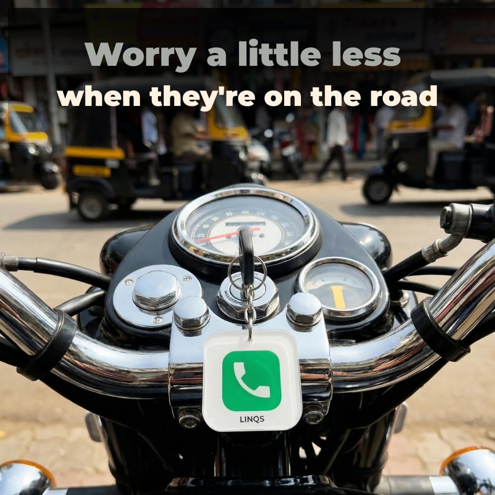 WiFiTag attached to a rider's keychain